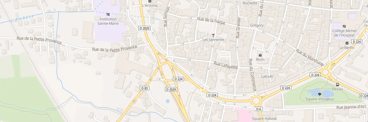 Plan du 98 Rue Lafayette à Riom