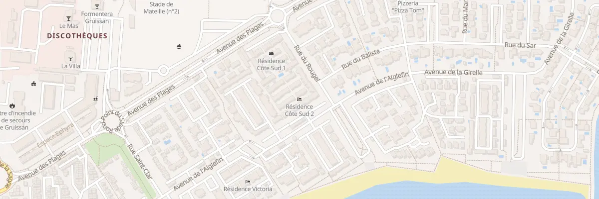 Plan du 15 Res Cote Sud 2 à Gruissan