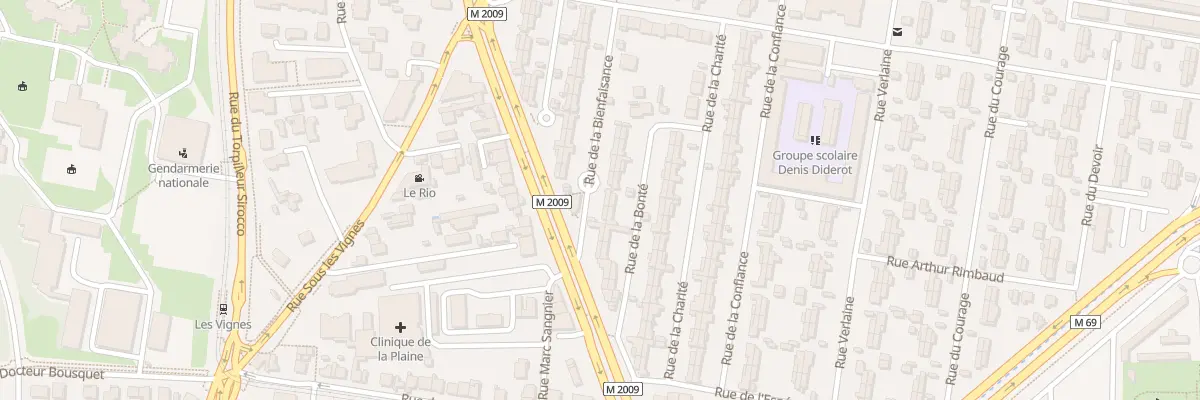 Plan du 10 Rue de la Bienfaisance à Clermont-Ferrand