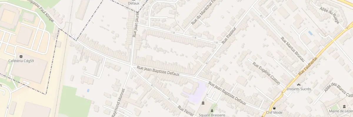 Plan du 112 Rue Jean-Baptiste Defaux à Lezennes