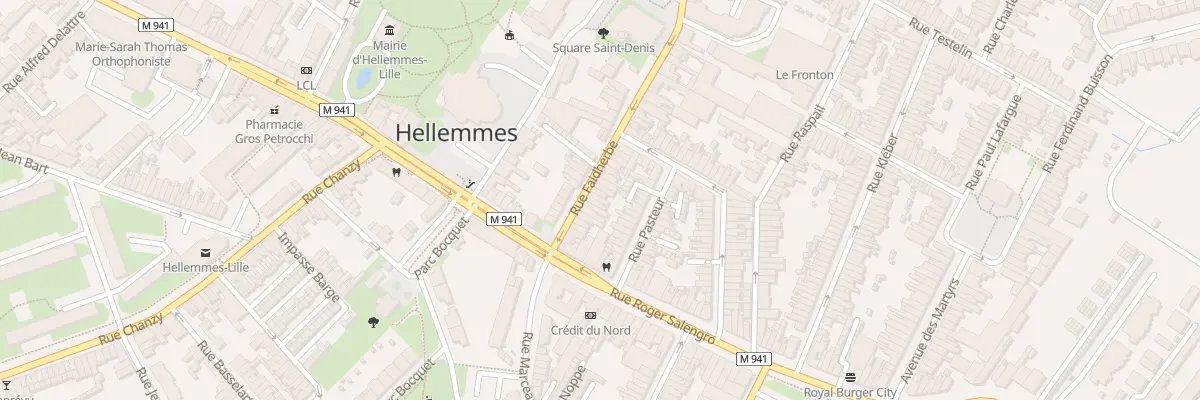 Plan du 16 Rue Faidherbe Hellemmes à Lille