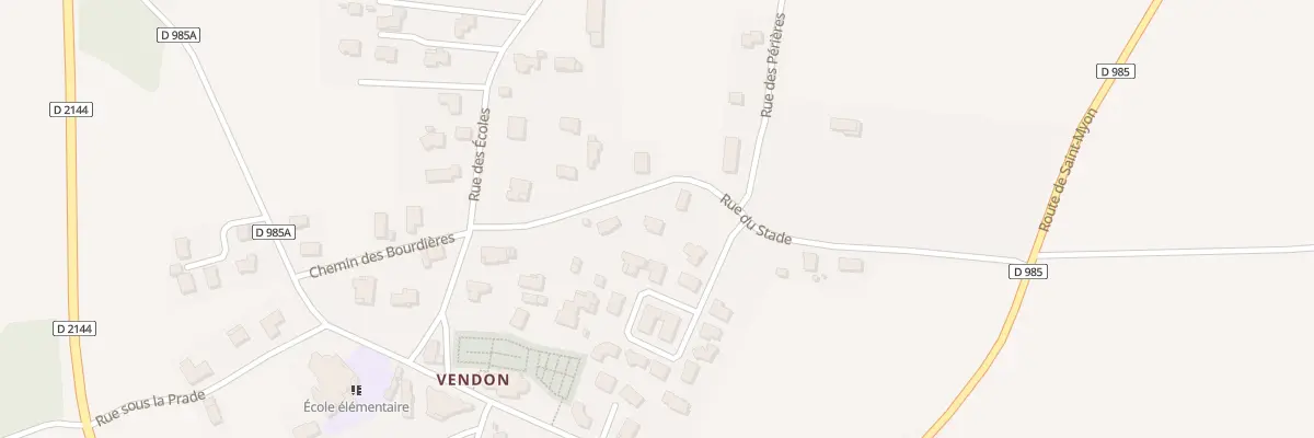 Plan du 8 Rue du Stade à Beauregard-Vendon
