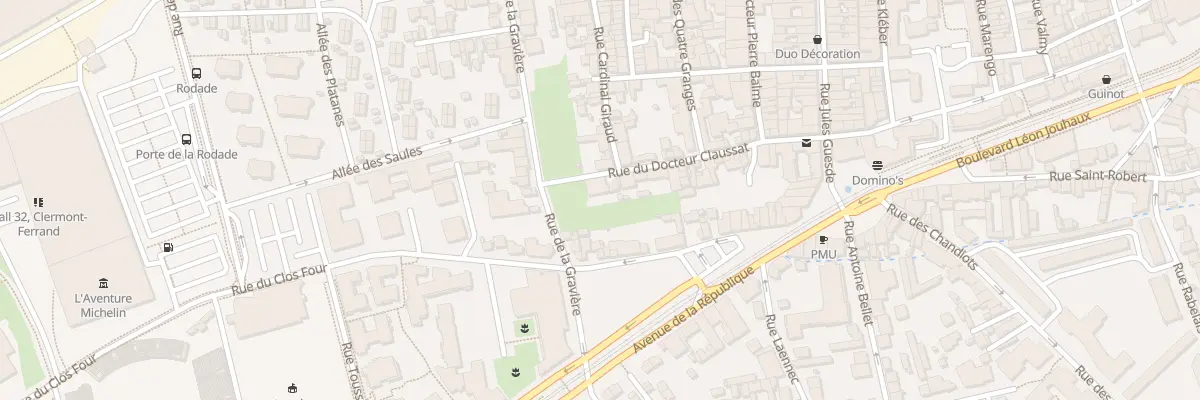 Plan du 43 Rue du Docteur Claussat à Clermont-Ferrand