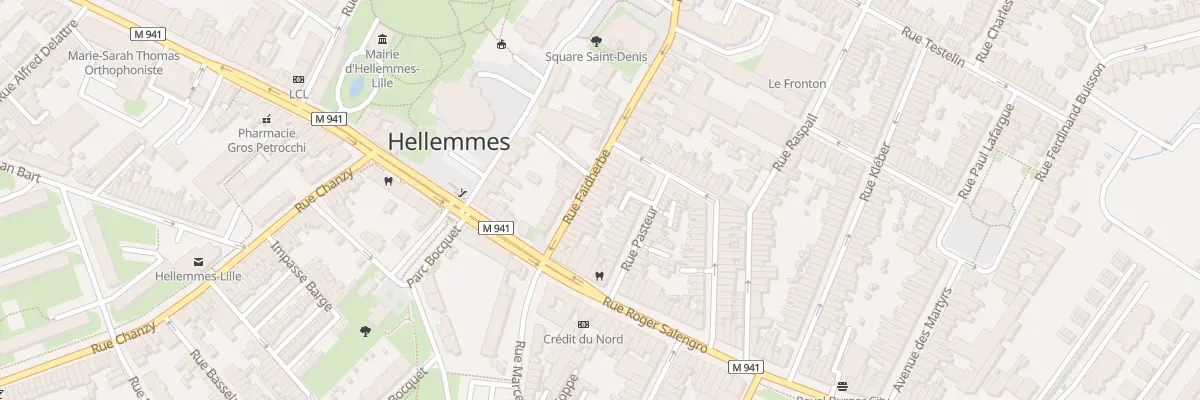 Plan du 20 Rue Faidherbe Hellemmes à Lille