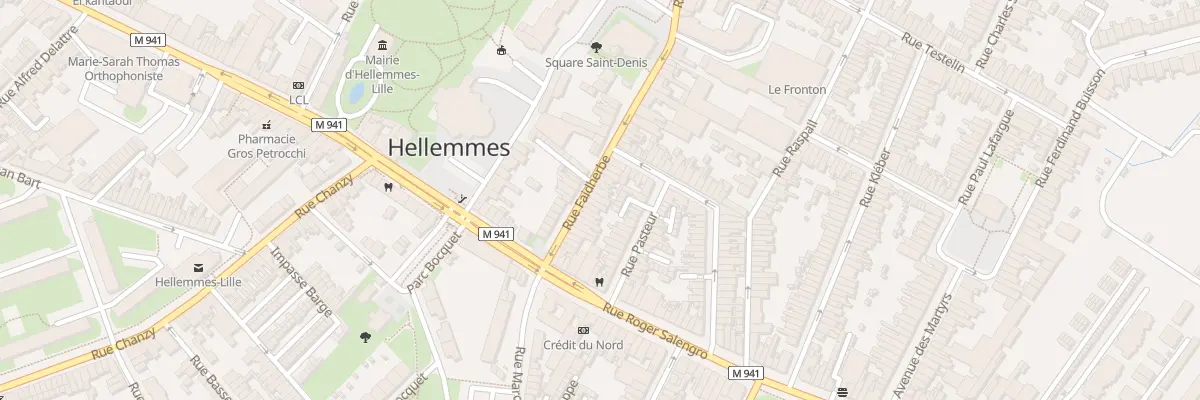 Plan du 22 Rue Faidherbe Hellemmes à Lille