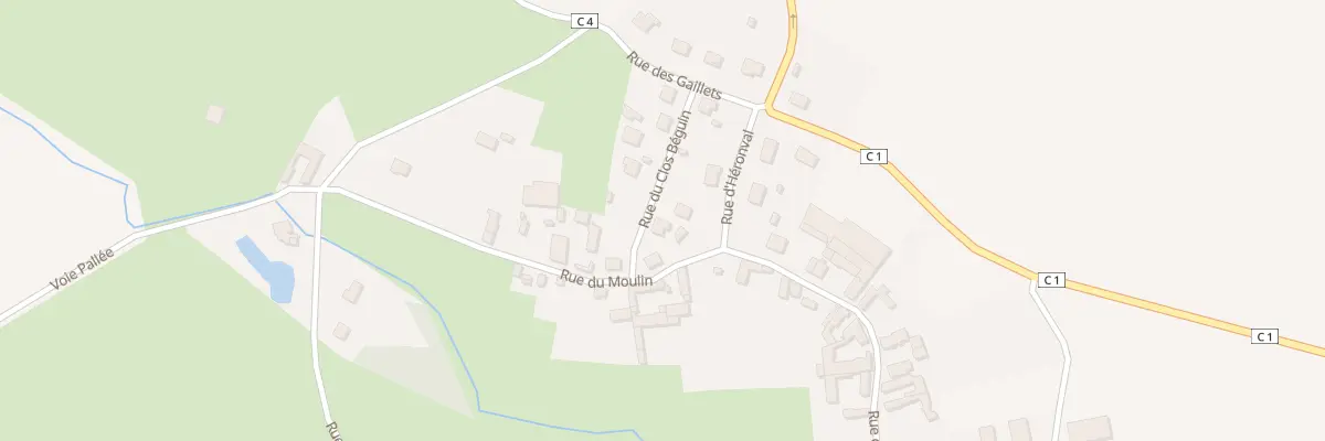 Plan du 42 Rue du Clos Beguin à Mondescourt