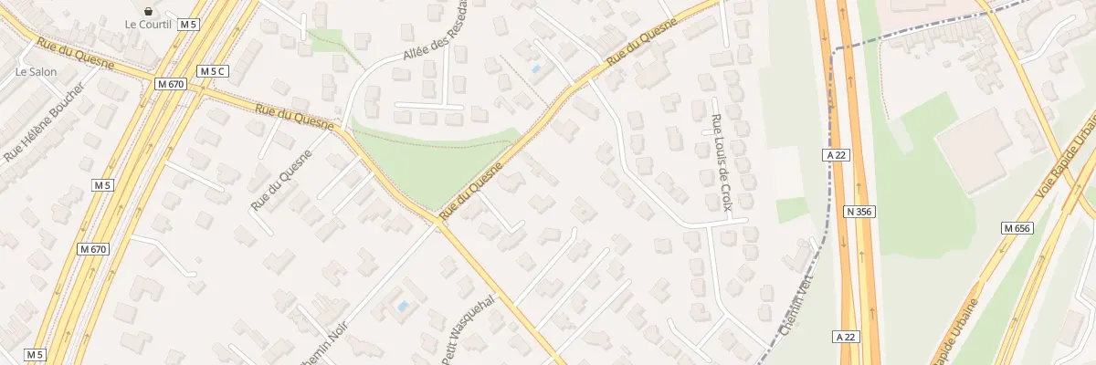 Plan du 246 Rue du Quesne à Marcq-en-Barœul