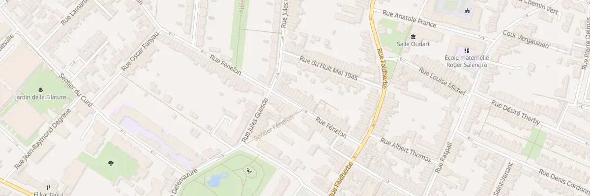 Plan du 50 Rue Fenelon Hellemmes à Lille
