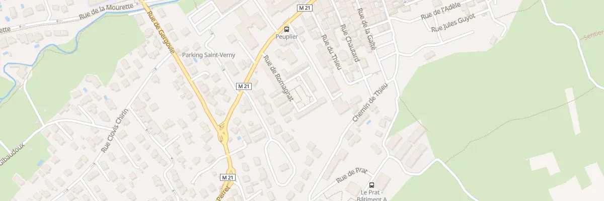 Plan du 19 Rue de Romagnat à Aubière