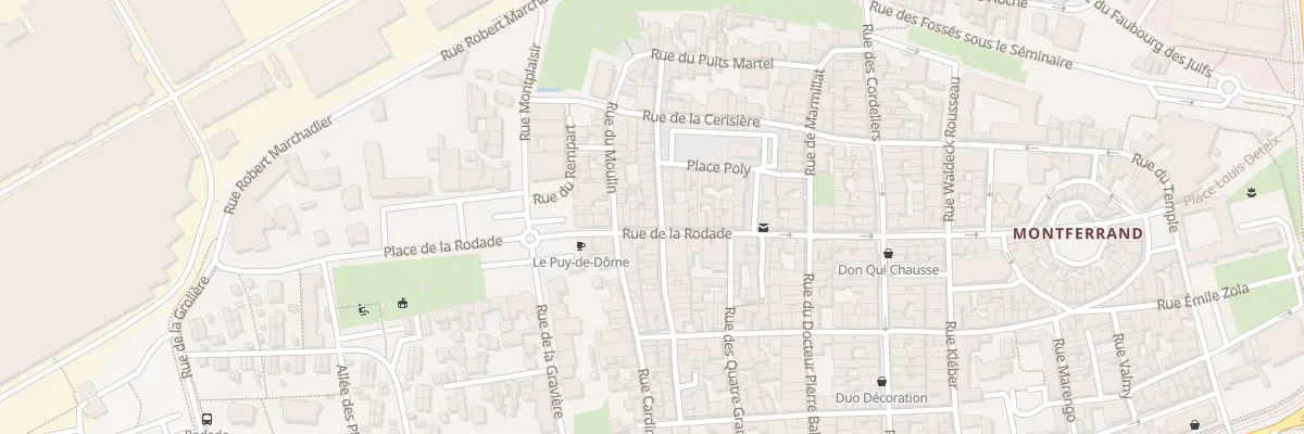 Plan du 1 Rue d’Aline à Clermont-Ferrand