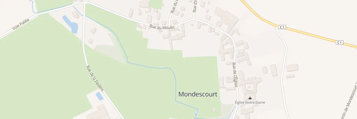 Plan du 65 Rue du Moulin à Mondescourt