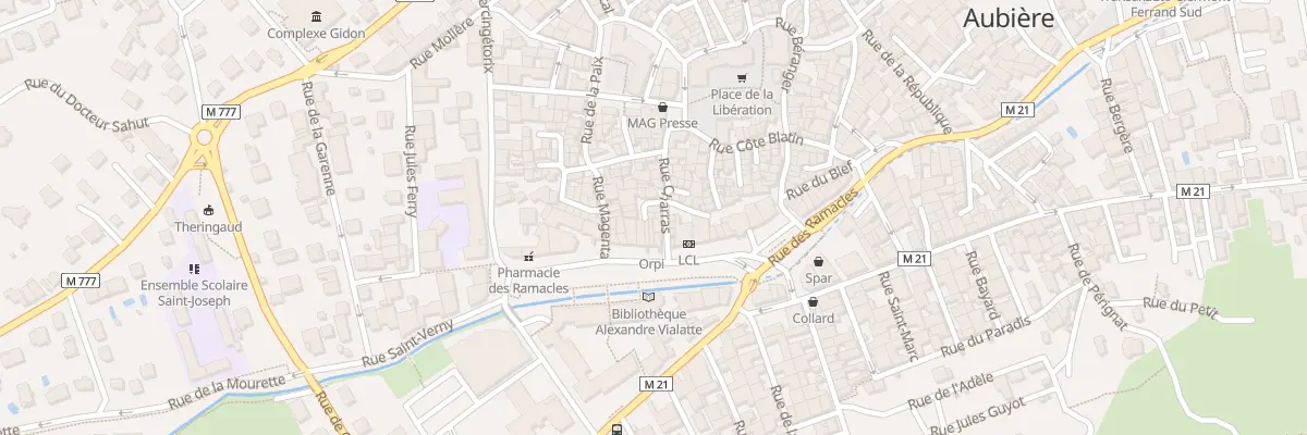Plan du 34 Rue Charras à Aubière
