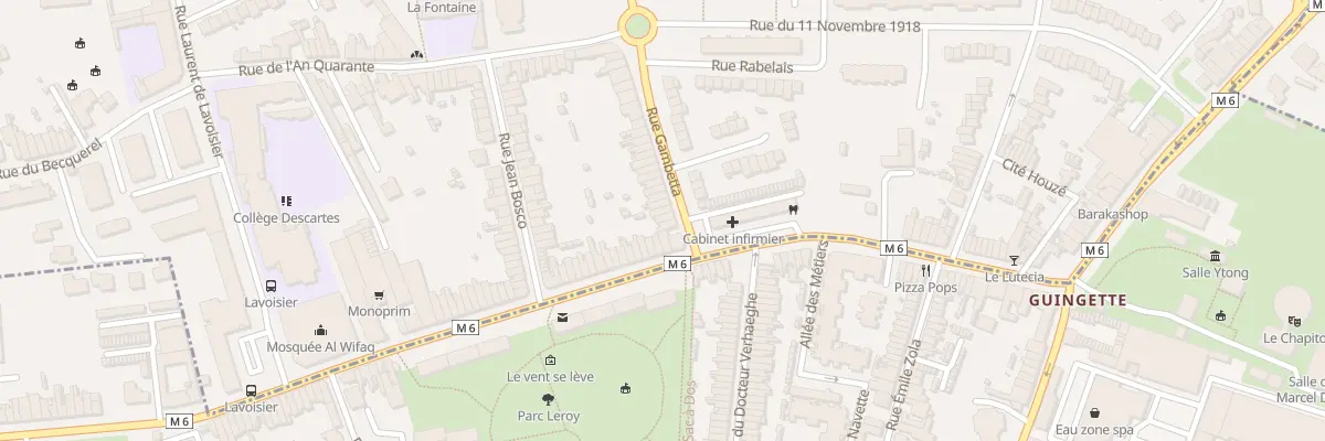 Plan du 46 Rue Gambetta à Mons-en-Barœul