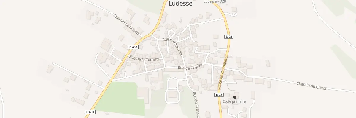 Plan du 3 Rue du Chazelet à Ludesse