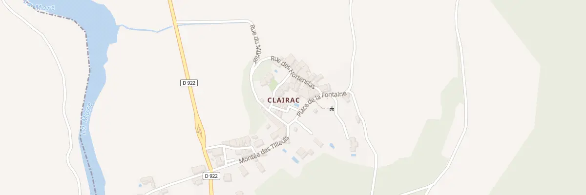 Plan du 5036 Clairac à La Tour-sur-Orb