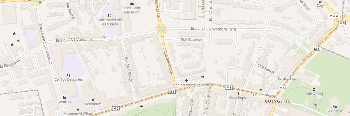 Plan du 13 Rue Gambetta à Mons-en-Barœul