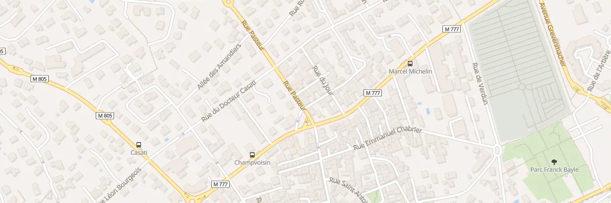 Plan du 6 Rue Pasteur à Aubière