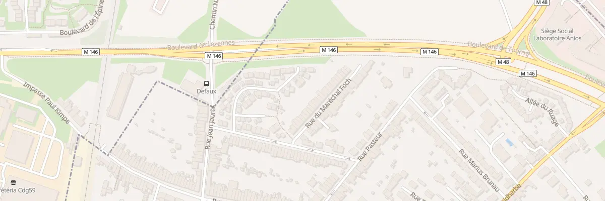 Plan du 21 Rue du Mal Foch à Lezennes