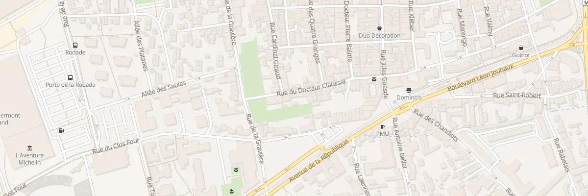 Plan du 37 Rue du Docteur Claussat à Clermont-Ferrand