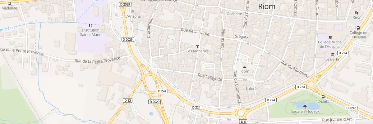 Plan du 12 Rue Albert Evaux à Riom