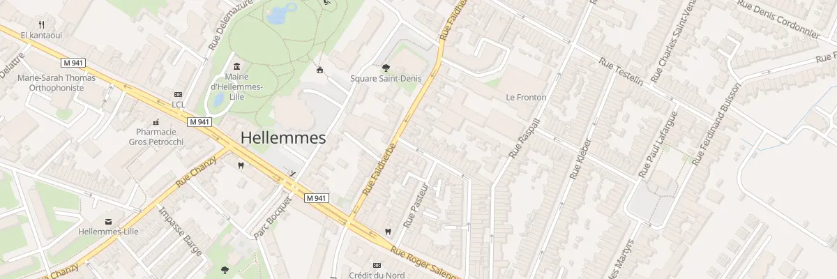 Plan du 64 Rue du Docteur Roux à Lille