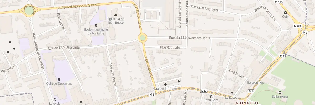 Plan du 2 Rue Rabelais à Mons-en-Barœul