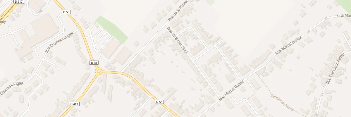 Plan du 27 Rue du Huit Mai 1945 à Waziers