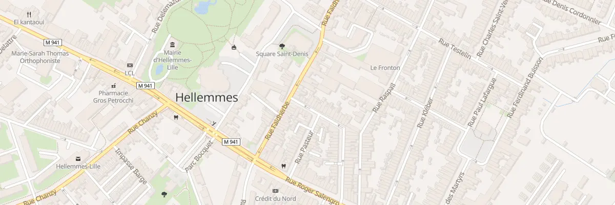 Plan du 62 Rue du Docteur Roux à Lille