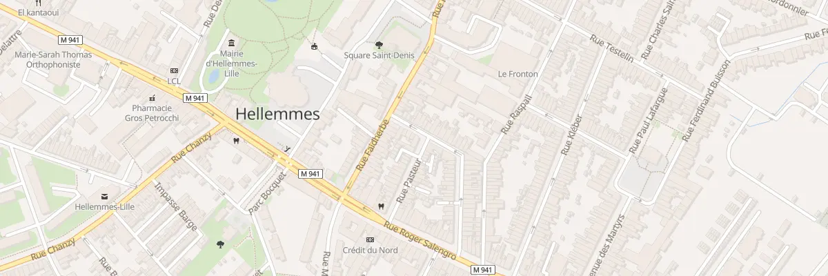 Plan du 37 Rue du Docteur Roux à Lille