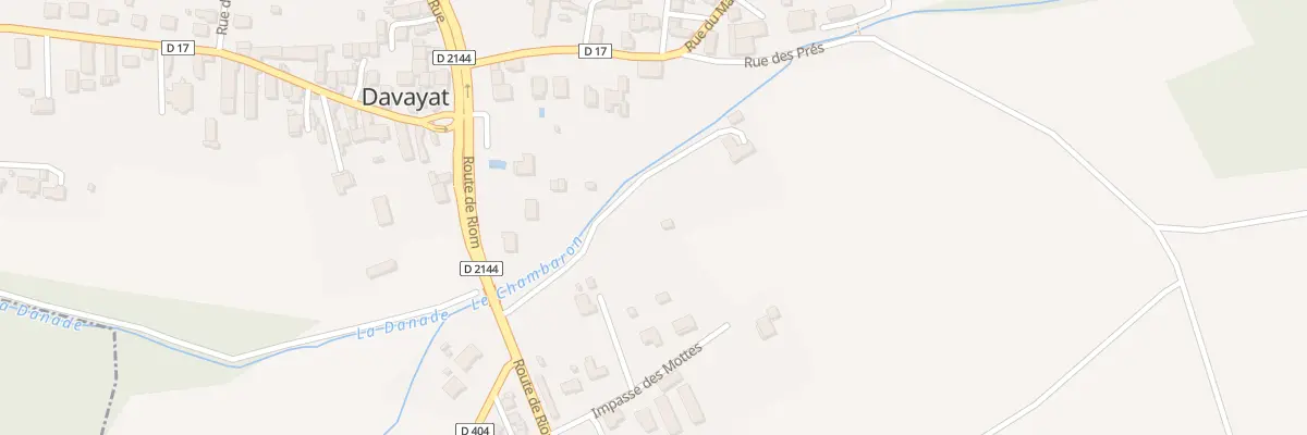 Plan du 7 Rte de Riom à Davayat