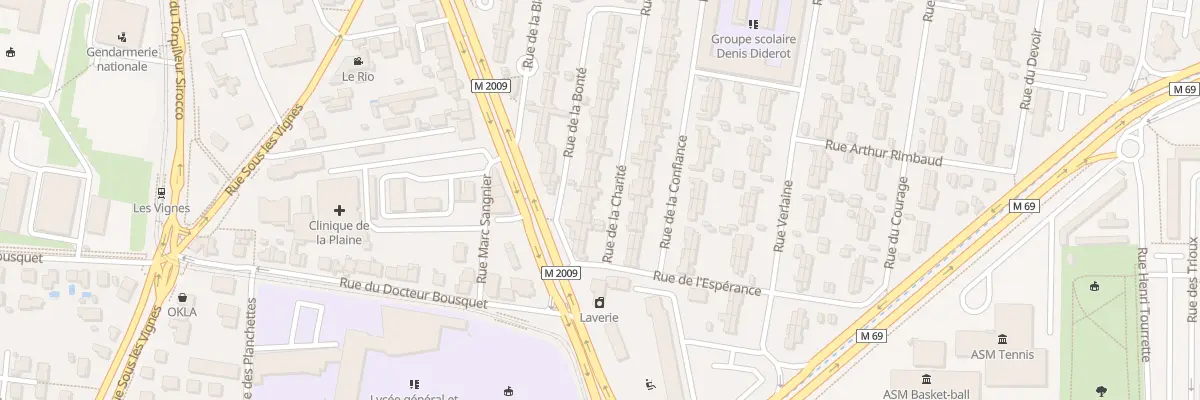 Plan du 7 Rue de la Charite à Clermont-Ferrand