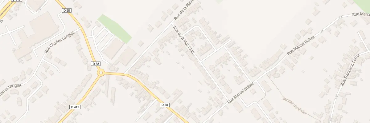 Plan du 25 Rue du Huit Mai 1945 à Waziers