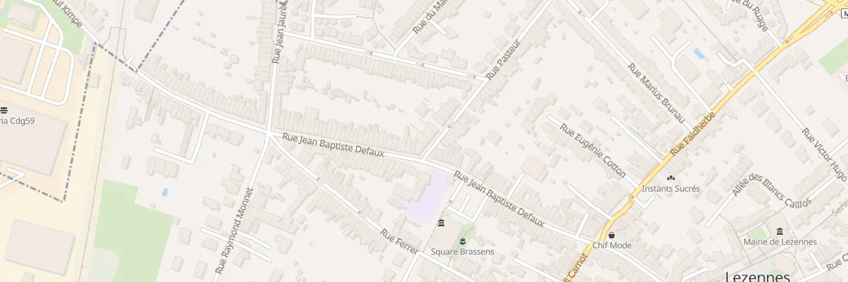Plan du 1 Rue Pasteur à Lezennes