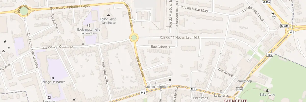 Plan du 6 Rue Rabelais à Mons-en-Barœul