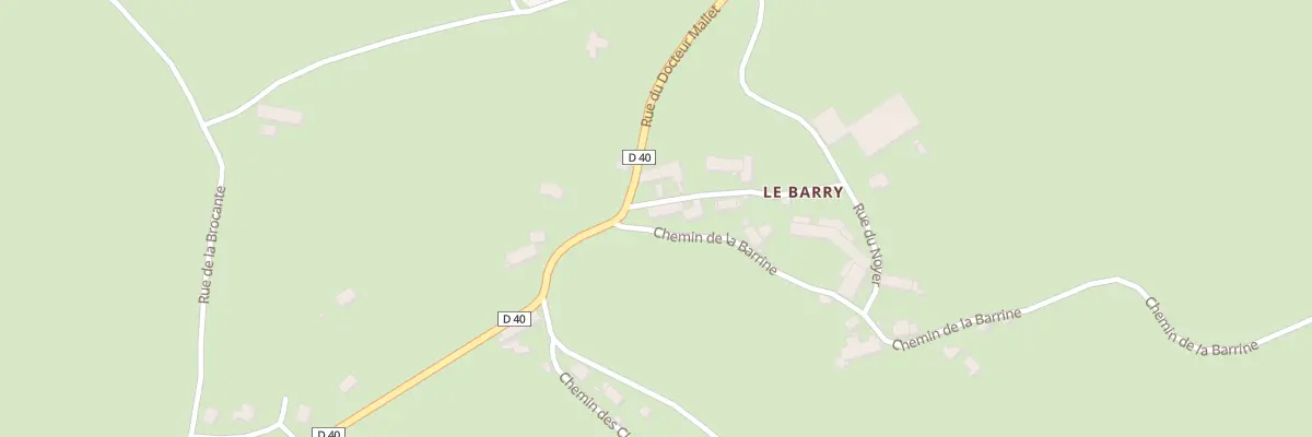 Plan du 85 Le Barry à Alleuze