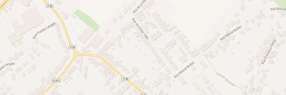 Plan du 23 Rue du Huit Mai 1945 à Waziers