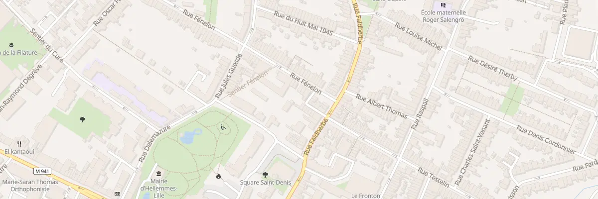 Plan du 3 Rue Fenelon Hellemmes à Lille