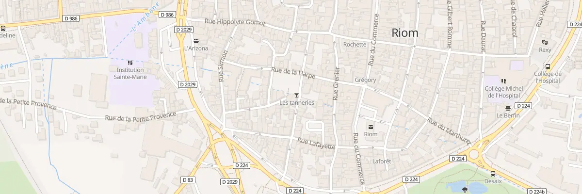Plan du 2 Rue Albert Evaux à Riom