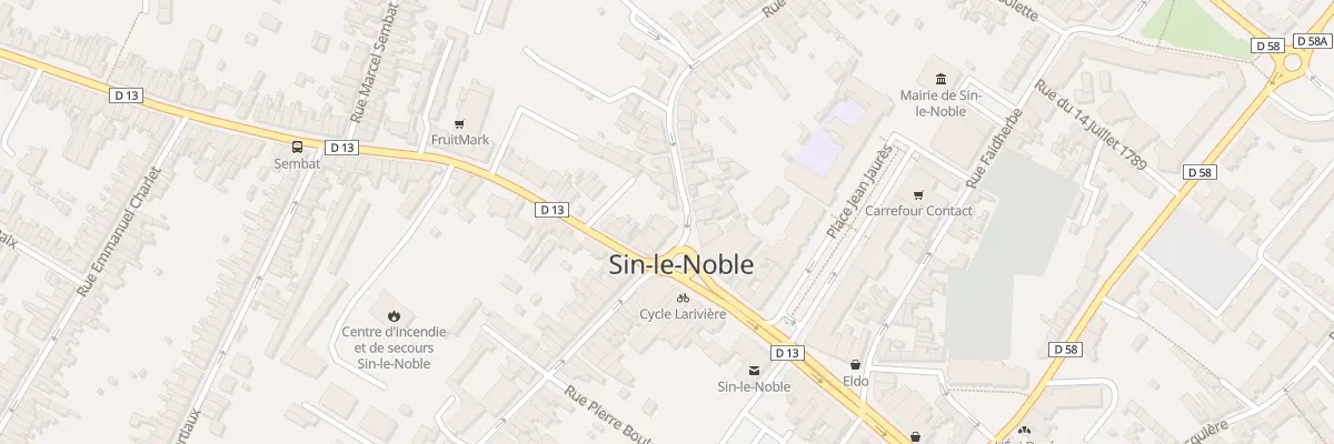 Plan du 11 Rue Carnot à Sin-le-Noble