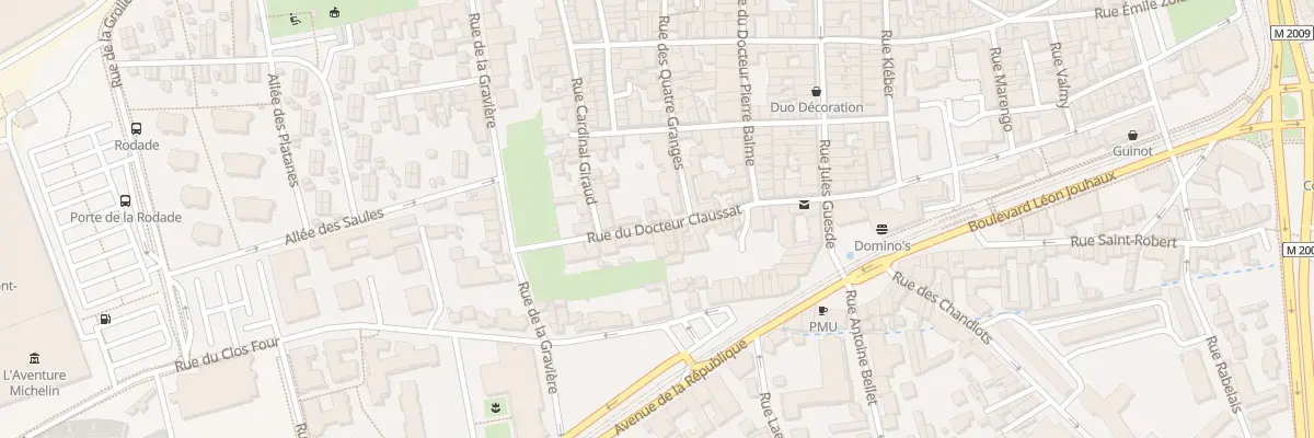 Plan du 30 Rue du Docteur Claussat à Clermont-Ferrand