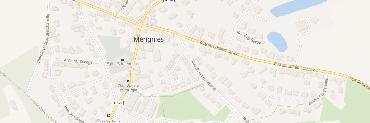 Plan du 60 Rue de la Chantraine à Mérignies