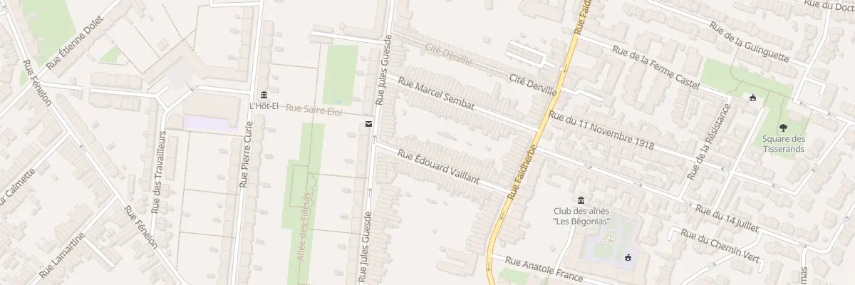 Plan du 38 Rue Edouard Vaillant Hellemmes à Lille