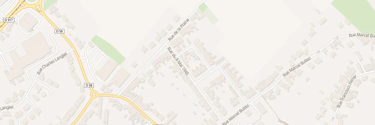 Plan du 14 Rue du Huit Mai 1945 à Waziers
