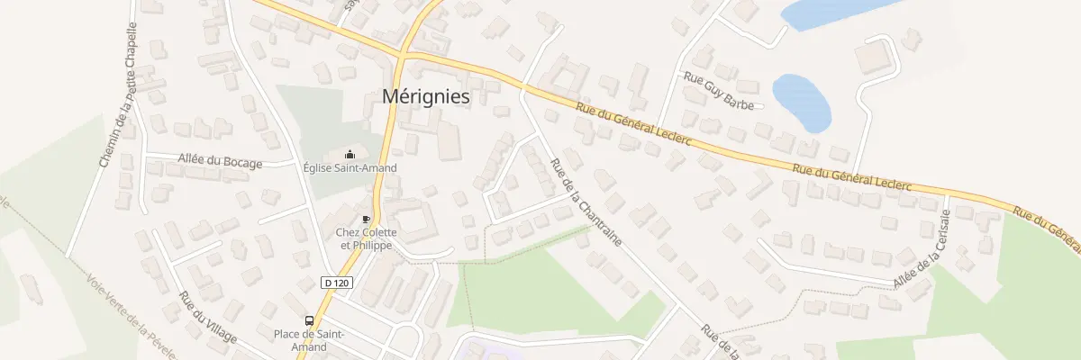 Plan du 78 Rue de la Chantraine à Mérignies