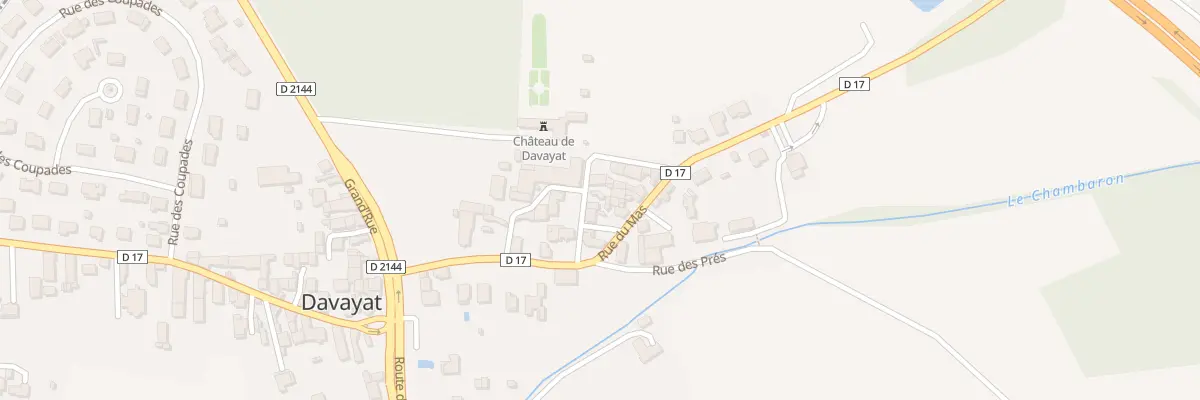 Plan du 5 Rue du Château à Davayat
