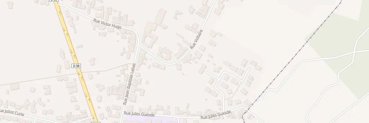 Plan du 127 Rue Voltaire à Roost-Warendin