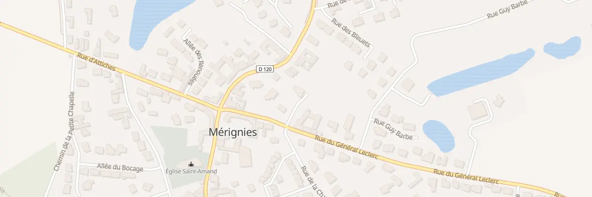 Plan du 105 Rue du Général Leclerc à Mérignies