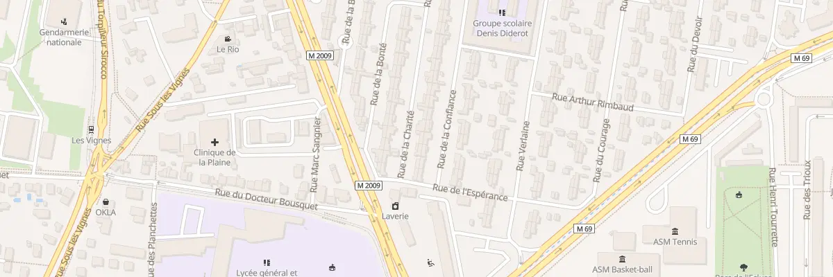 Plan du 8 Rue de la Charite à Clermont-Ferrand