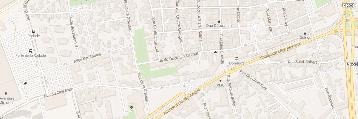 Plan du 29 Rue du Docteur Claussat à Clermont-Ferrand