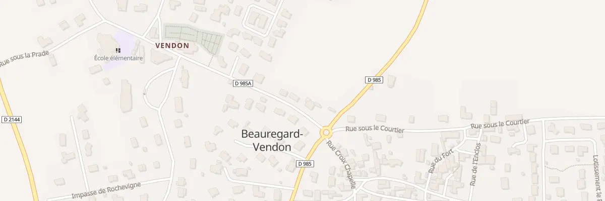 Plan du 2 Rue des Caves à Beauregard-Vendon